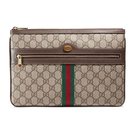 brown gucci pouch